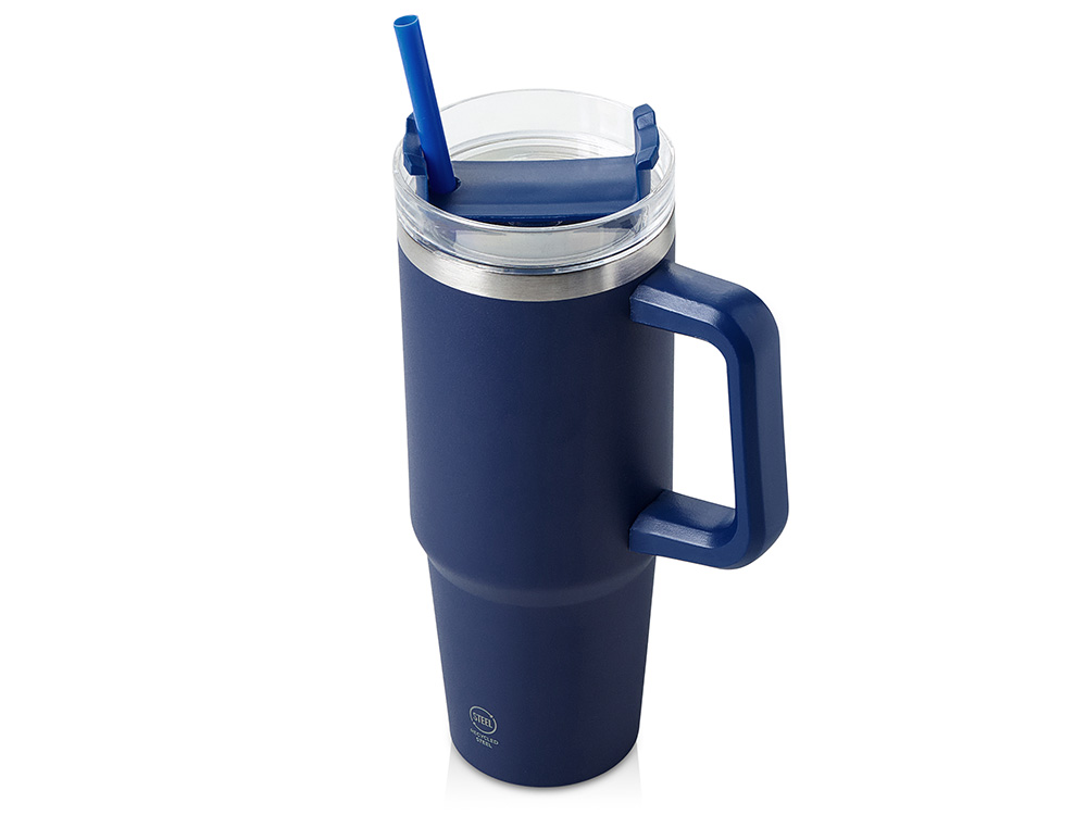 Термокружка KRANSTON с трубочкой и поворотной крышкой, 850 мл