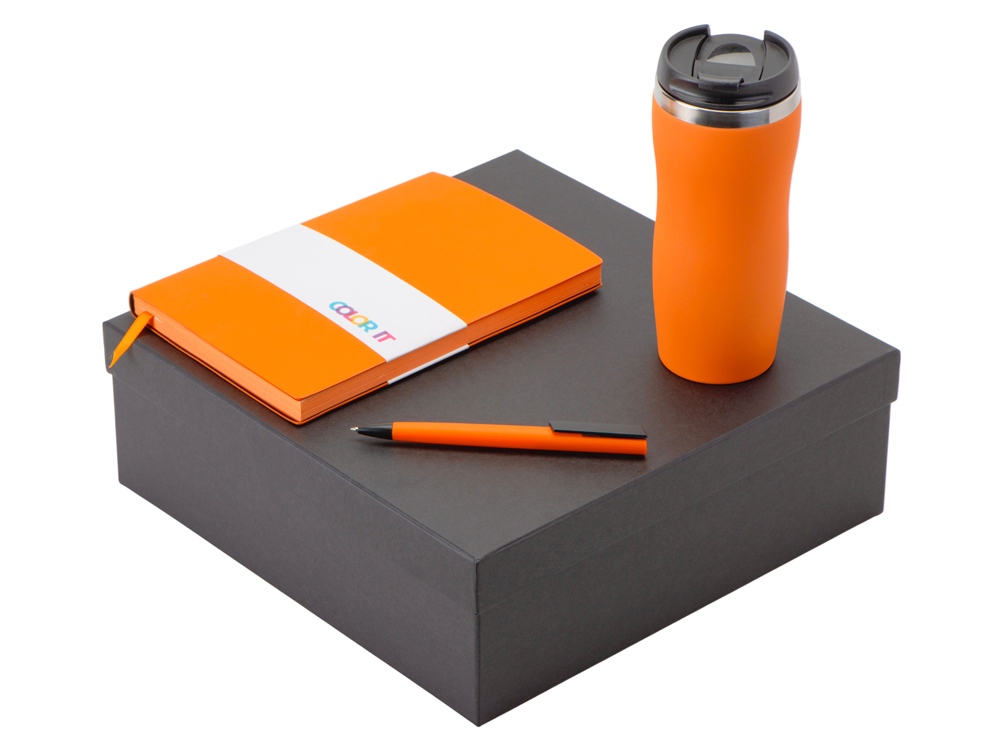 Подарочный набор COLOR IT c блокнотом, ручкой и термокружкой