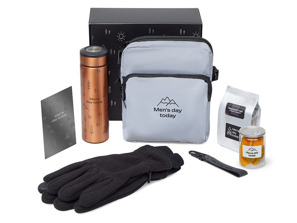 Подарочный набор Re:m. Step  с термосом, перчатками и сумкой