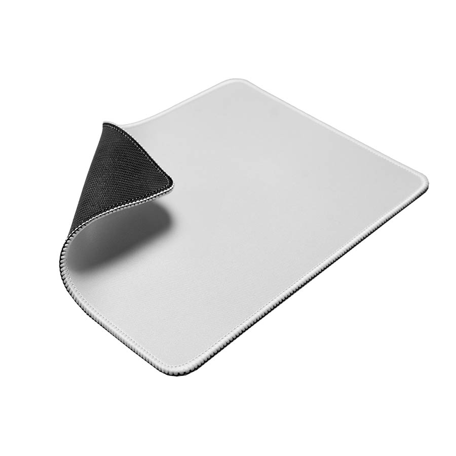 Коврик для мыши GLIDE S, 26*21*0,3см, прошитый край, белый