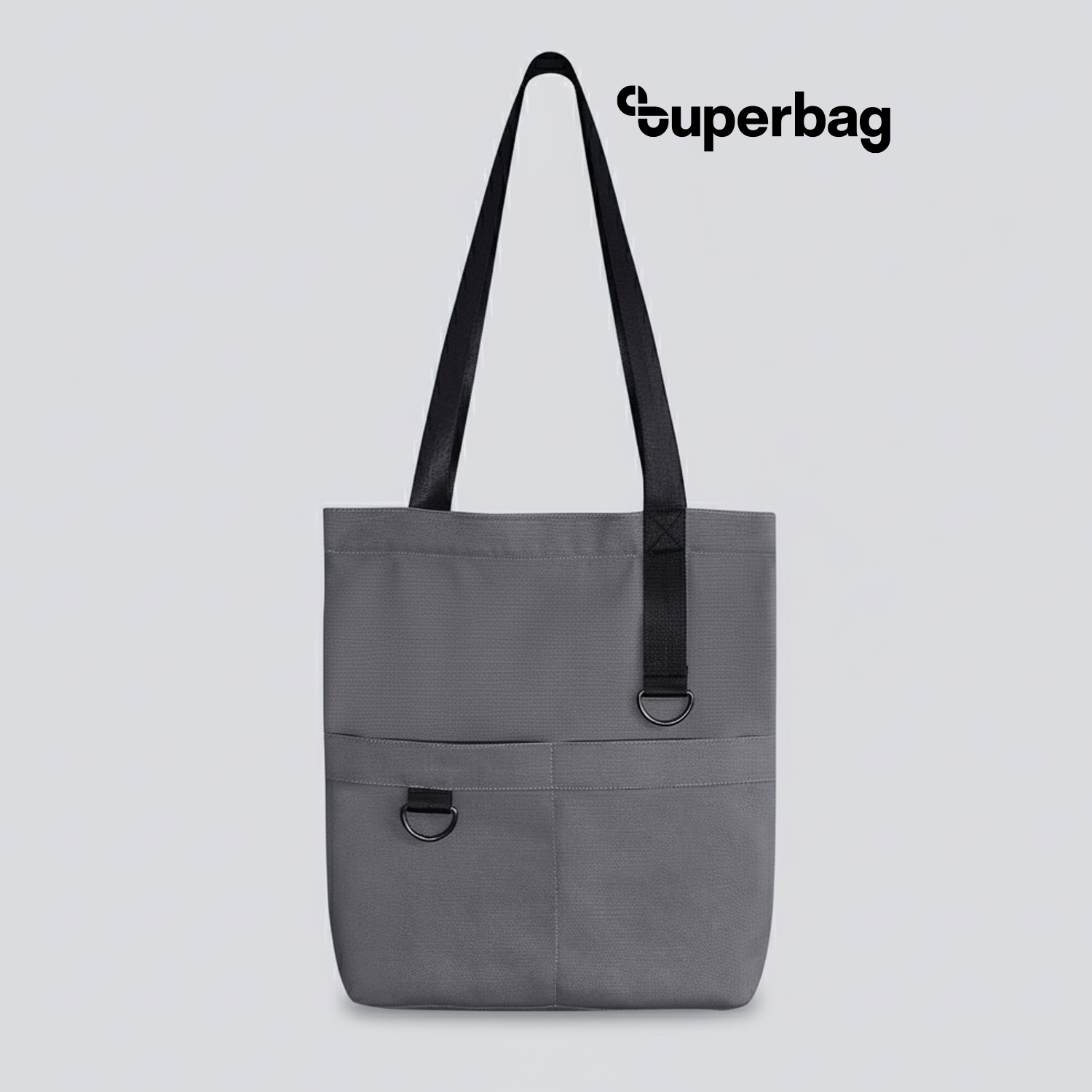 Шоппер Superbag ZIP (серый)