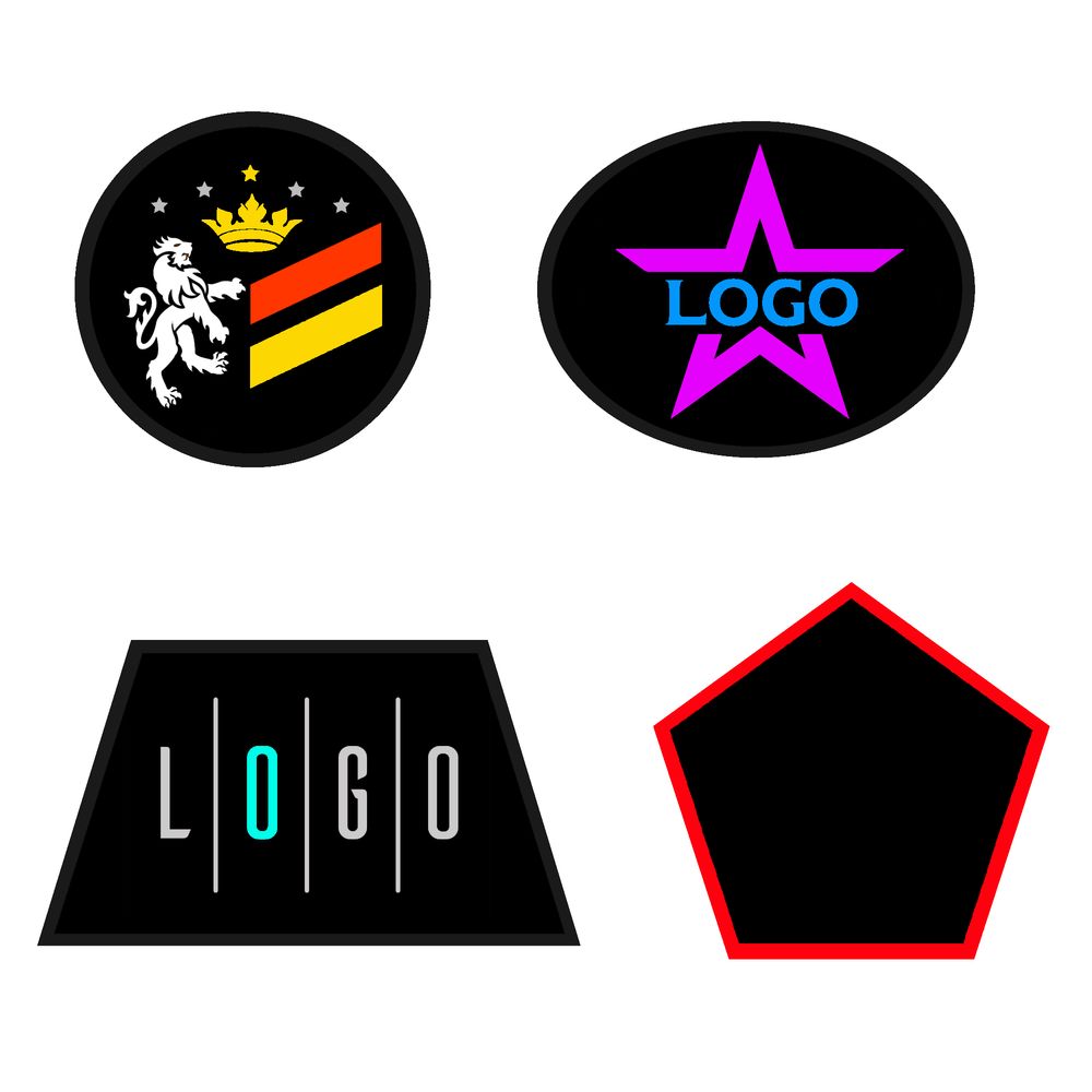 Шеврон из габардина Gabo L, черный Шеврон из габардина Gabo L, черный