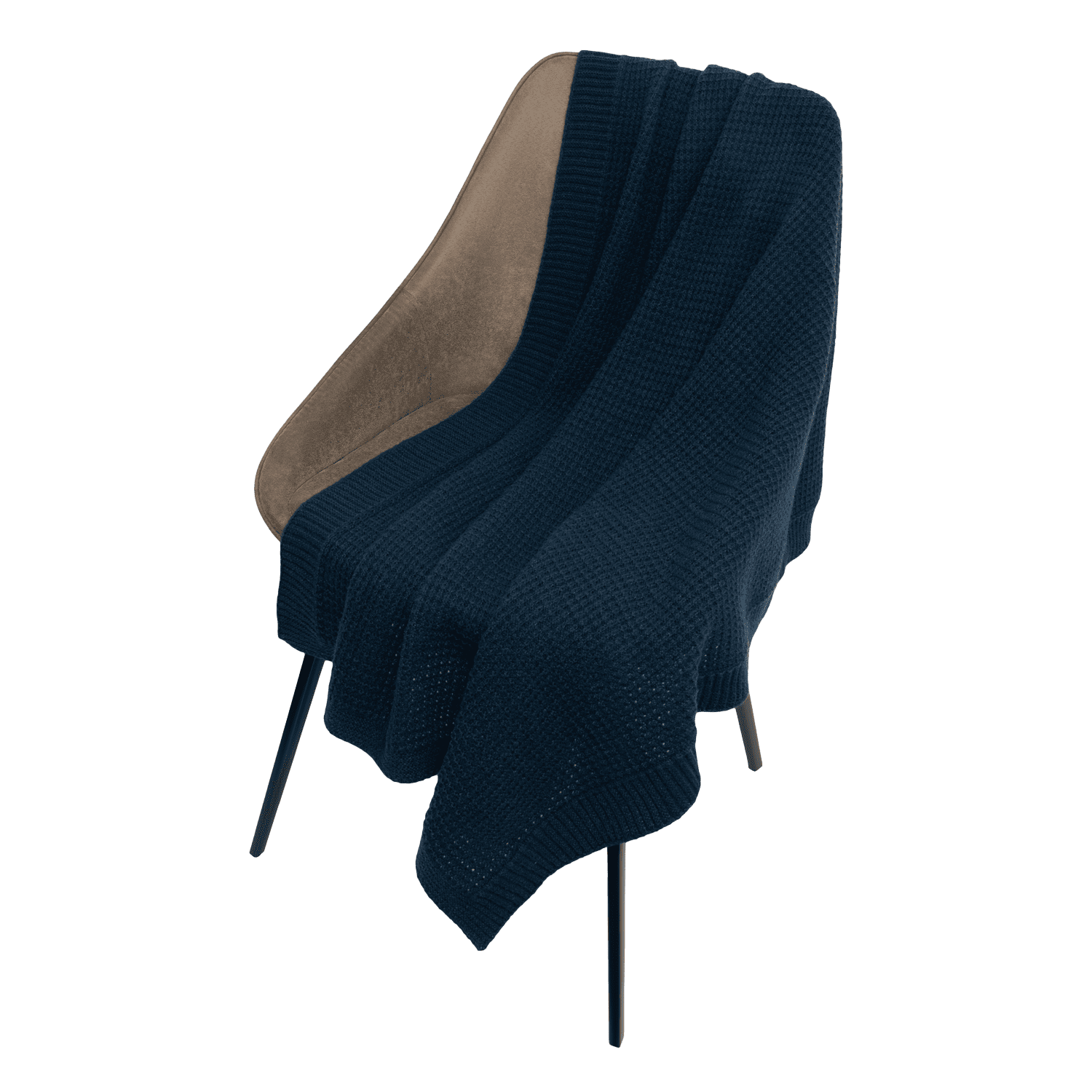 Плед Malta Soft вязаный, 160*90 см, синий