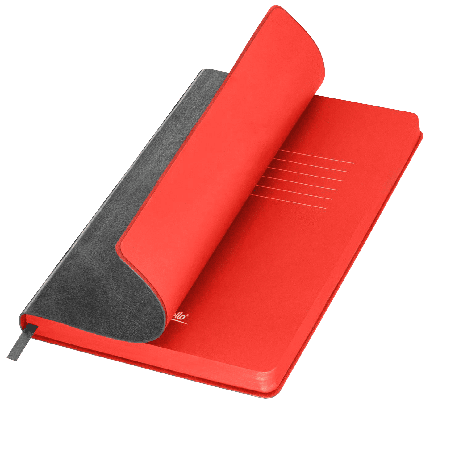 Ежедневник River side недатированный, серый/красный (без упаковки, без стикера)