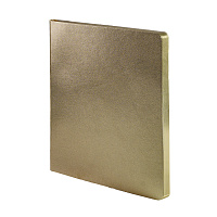 Бизнес-блокнот AURI, формат А5, золотистый, блок в линейку