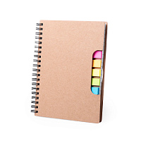 Блокнот со стикерами TIBLAN, рециклированный картон