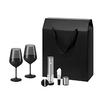 Подарочный набор Black Edition, Vintaro (2 бокала + набор для вина)