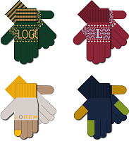 Перчатки на заказ Guanti, полушерсть