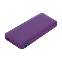 Внешний аккумулятор с подсветкой Ancor PD Plus 10000 mAh, фиолетовый
