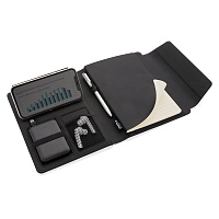 Органайзер Fiko с внешним аккумулятором и функцией беспроводной зарядки, А5 Органайзер Fiko с внешним аккумулятором и функцией беспроводной зарядки, А5