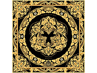 Платок Златоустовская гравюра