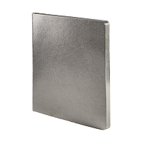 Бизнес-блокнот AURI, формат А5, серебристый, блок в линейку