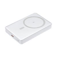 Внешний аккумулятор Atlantis PD Plus 10000mAh с функцией беспроводной зарядки 15W, серебряный