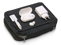 Набор для путешествий с наушниками, адаптером и универсальным кабелем Take me Набор для путешествий с наушниками, адаптером и универсальным кабелем Take me