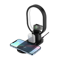 Настольная беспроводная (15W) зарядная станция "Starship" с лампой Настольная беспроводная (15W) зарядная станция "Starship" с лампой