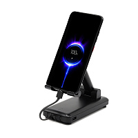Внешний аккумулятор c подставкой для телефона Hold-Pro 10000mAh, черный Внешний аккумулятор c подставкой для телефона Hold-Pro 10000mAh, черный
