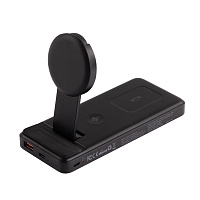 Беспроводная зарядная (20W/15W) станция-пауэрбэнк "Slider" 10000 mAh для смартфонов, наушников, часов, с подвижным зарядным блоком Беспроводная зарядная (20W/15W) станция-пауэрбэнк "Slider" 10000 mAh для смартфонов, наушников, часов, с подвижным зарядным блоком
