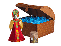Подарочный набор: кукла фарфоровая, мёд с миксом из орехов