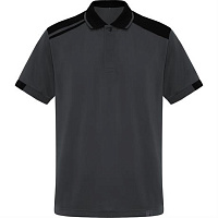 Футболка поло SAMURAI мужская, СВИНЦОВЫЙ/ЧЕРНЫЙ
