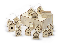 Елочная гирлянда с лампочками Зимняя сказка в деревянной подарочной коробке Елочная гирлянда с лампочками Зимняя сказка в деревянной подарочной коробке