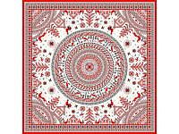 Платок Мезенская роспись