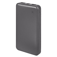 Универсальный аккумулятор Rib 10 (10000 мАч), серый, 13,5х6.8х1,5 см