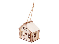 Деревянная подвеска на елку с подсветкой Lumihut