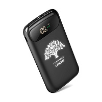 Беспроводное зарядное устройство "Shine SOFTTOUCH", 8000 mAh с подсветкой логотипа и цифровым индикатором заряда Беспроводное зарядное устройство "Shine SOFTTOUCH", 8000 mAh с подсветкой логотипа и цифровым индикатором заряда