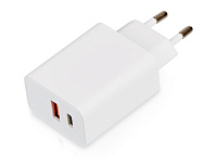 Сетевое зарядное устройство c выходами USB-A и USB-C Recharger, 10 Вт Сетевое зарядное устройство c выходами USB-A и USB-C Recharger, 10 Вт