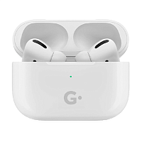 Наушники беспроводные GEOZON G-PRO, с зарядным боксом, с беспроводной зарядкой, белые Наушники беспроводные GEOZON G-PRO, с зарядным боксом, с беспроводной зарядкой, белые