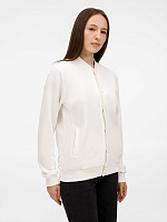 Бомбер унисекс Nuppu, молочно-белый