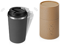 Герметичная термокружка на присоске Kick, 350 мл