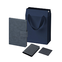 Подарочный набор Ritz, Nuba, синий (ежедневник, кардхолдер, обложка на паспорт) Подарочный набор Ritz, Nuba, синий (ежедневник, кардхолдер, обложка на паспорт)