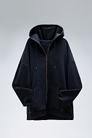 Толстовка ОNE SIZE, с капюшоном на молнии футер без начёса 350, 72