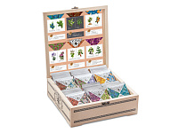 Подарочный набор с пакетированным чаем в деревянной шкатулке без лого  Подарочный набор с пакетированным чаем в деревянной шкатулке без лого