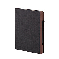 Блокнот "Wood" с ручкой в ореховом магнитном пенале