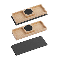 Коврик-трансформер с органайзером на магнитах с беспроводным (15W) ЗУ с подсветкой логотипа Коврик-трансформер с органайзером на магнитах с беспроводным (15W) ЗУ с подсветкой логотипа