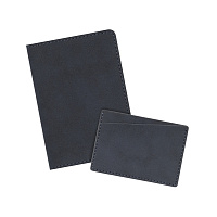 Подарочный набор Nuba, синий (кардхолдер, обложка на паспорт)