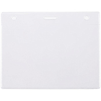 Карман для бейджа Lucid, горизонтальный, из фактурного ПВХ