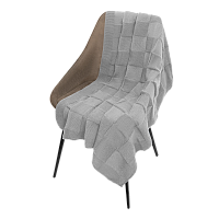 Плед Cella Soft вязаный, 160*90 см, серый