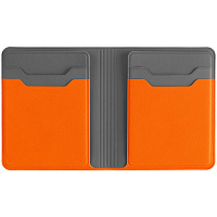 Картхолдер с отделением для купюр Dual, оранжевый