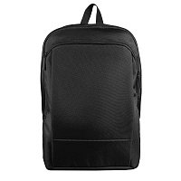 Расширяющийся  водостойкий рюкзак "Slim", чёрный, 45х30х6 см, ткань верха: 100% полиэстер 1680 D